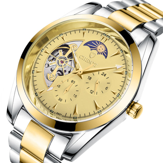 Men's Business Mechanical Watches with Luminous Display at Rusty One-Stop Shop